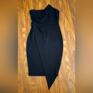 Asymmetrical strapless dress. Size large.